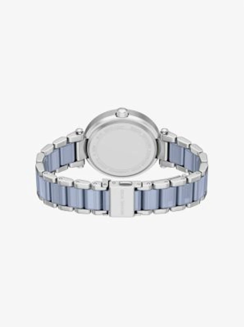 Oversized Parker Pavé Blue-Tone Watch