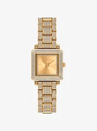 Petite Gwynn Pavé Gold-Tone Watch