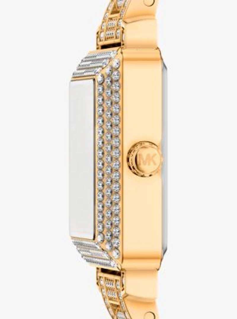 Petite Gwynn Pavé Gold-Tone Watch