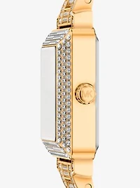 Petite Gwynn Pavé Gold-Tone Watch