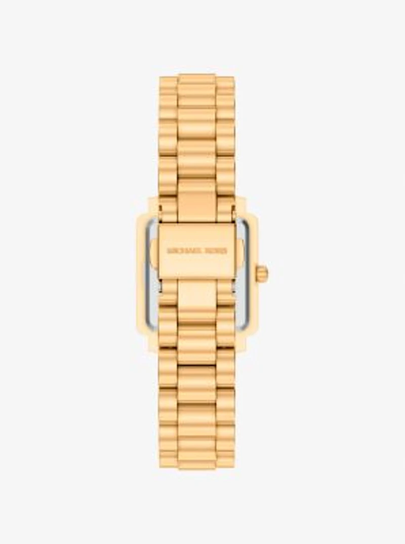 Petite Gwynn Pavé Gold-Tone Watch