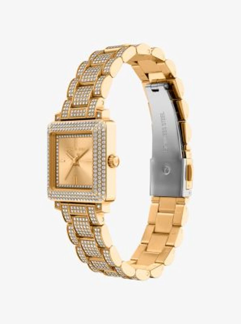 Petite Gwynn Pavé Gold-Tone Watch