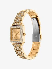 Petite Gwynn Pavé Gold-Tone Watch