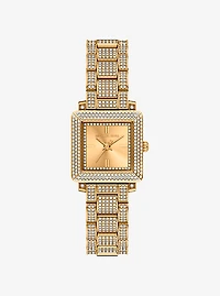 Petite Gwynn Pavé Gold-Tone Watch