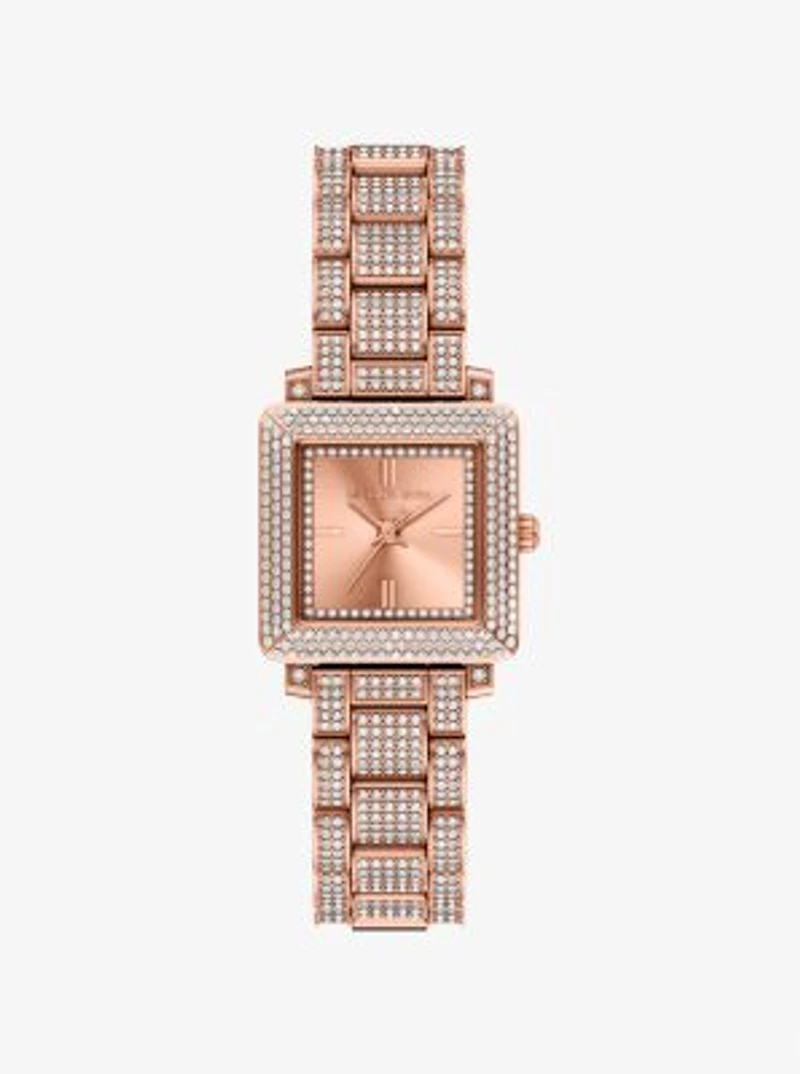 Petite Gwynn Pavé Rose Gold-Tone Watch