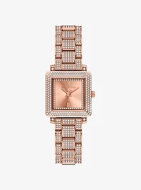 Petite Gwynn Pavé Rose Gold-Tone Watch