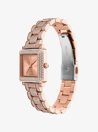 Petite Gwynn Pavé Rose Gold-Tone Watch