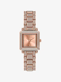 Petite Gwynn Pavé Rose Gold-Tone Watch