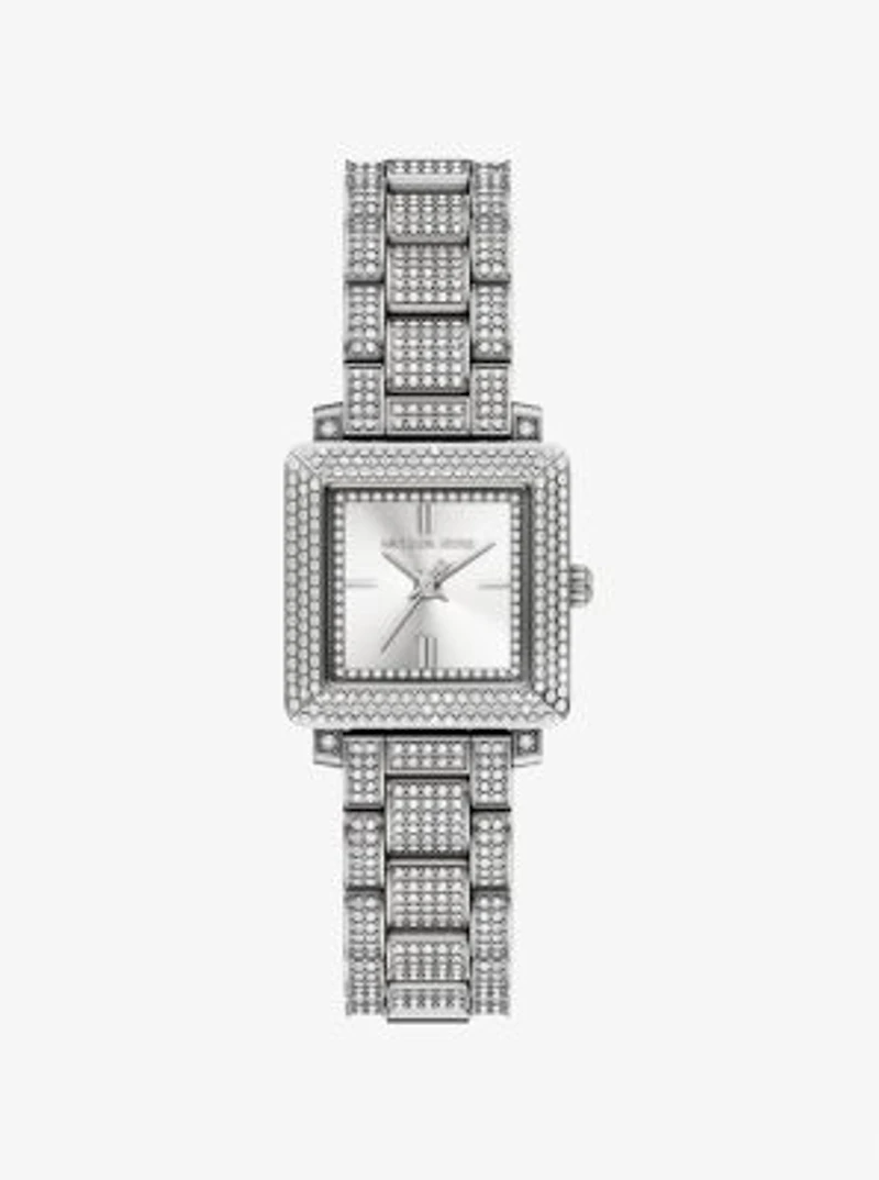 Petite Gwynn Pavé Silver-Tone Watch