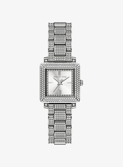 Petite Gwynn Pavé Silver-Tone Watch