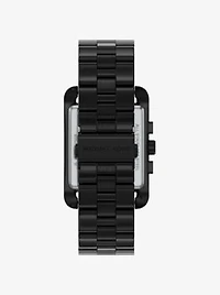 Oversized Monroe Black-Tone Watch
