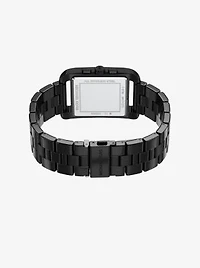 Oversized Monroe Black-Tone Watch