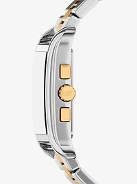 Oversized Monroe Two-Tone Watch