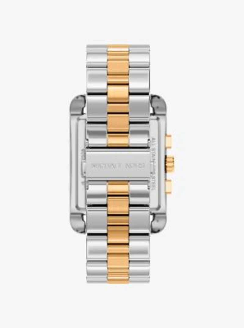 Oversized Monroe Two-Tone Watch