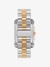 Oversized Monroe Two-Tone Watch