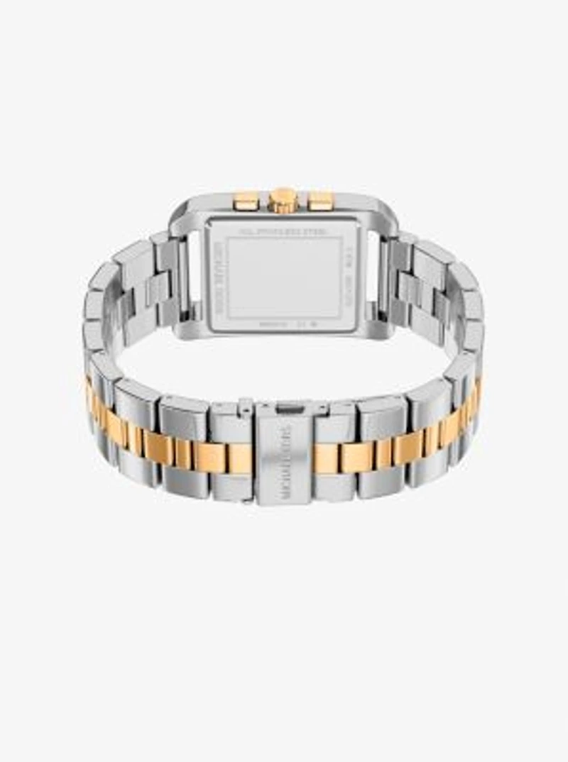 Oversized Monroe Two-Tone Watch