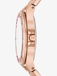Mini Lennox Pavé Rose Gold-Tone Watch