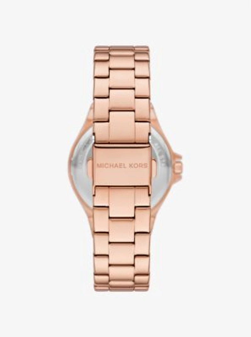 Mini Lennox Pavé Rose Gold-Tone Watch