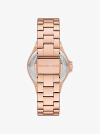 Mini Lennox Pavé Rose Gold-Tone Watch