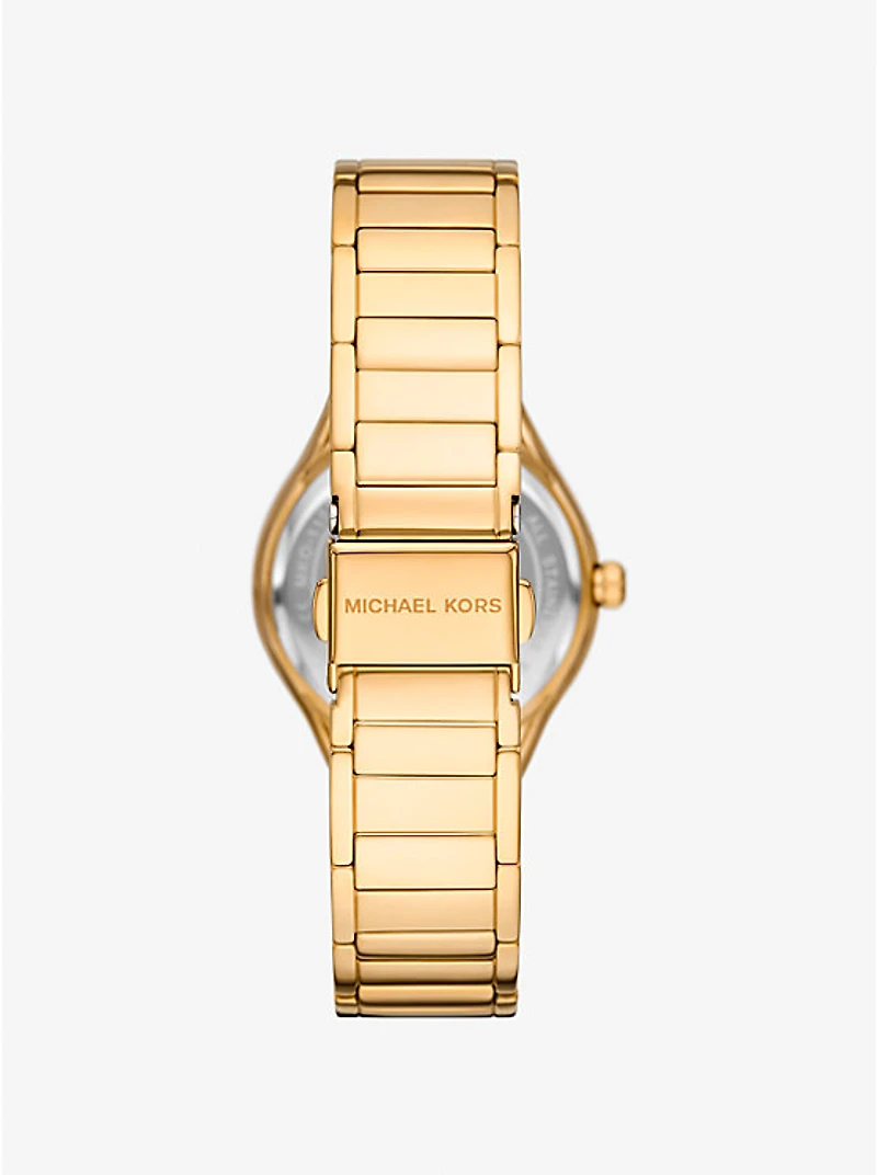 Mini Sylvia Pavé Gold-Tone Watch and Bracelet Gift Set