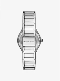 Mini Sylvia Pavé Silver-Tone Watch and Bracelet Gift Set