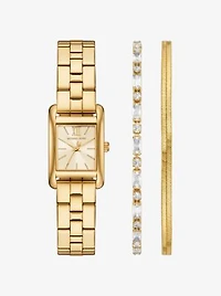 Mini Monroe Gold-Tone Watch and Jewelry Gift Set