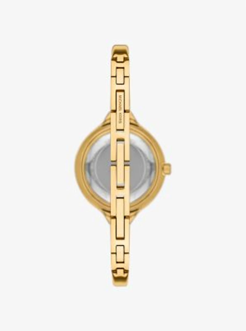 Mini Izzy Pavé Gold-Tone Watch and Interchangeable Bezel Set