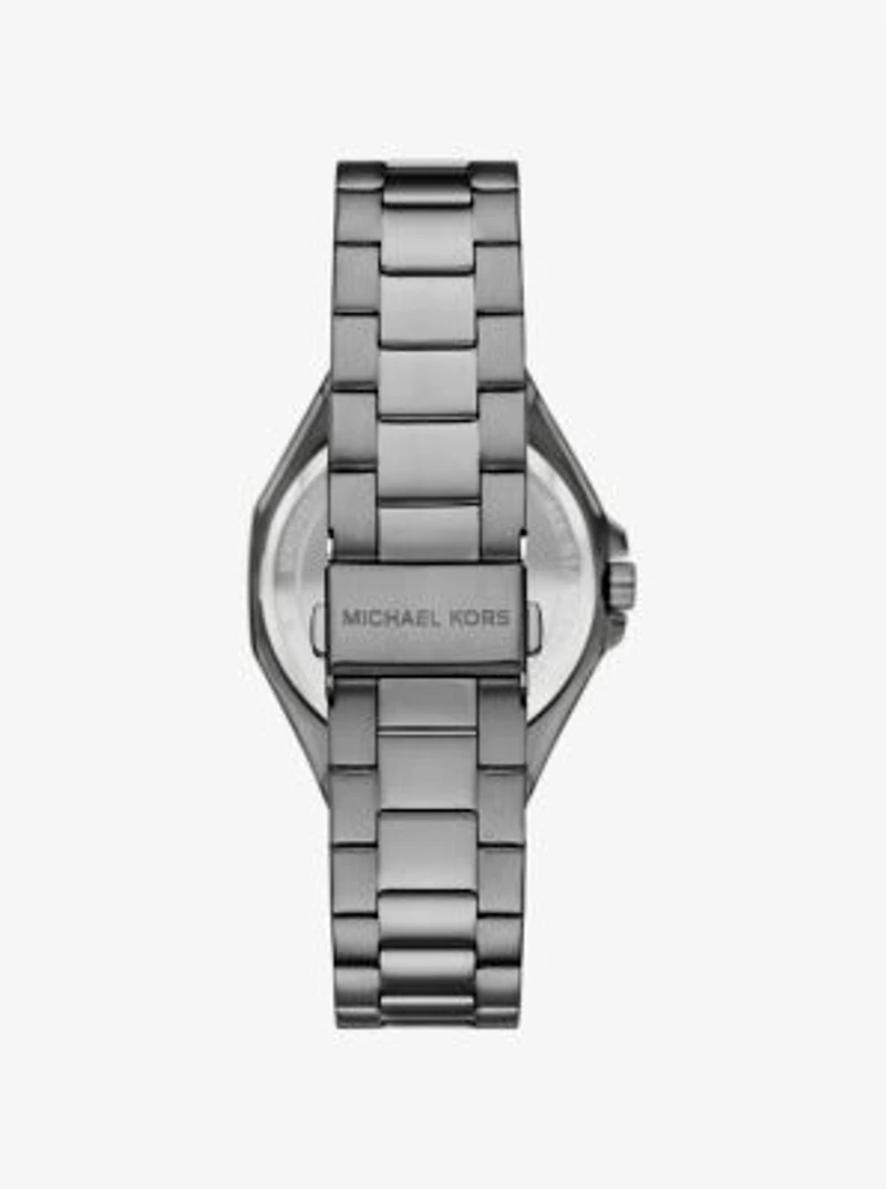 Oversized Callum Gunmetal-Tone Watch and Jewelry Gift Set