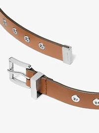 Grommeted Leather Belt