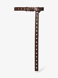 Grommeted Leather Belt