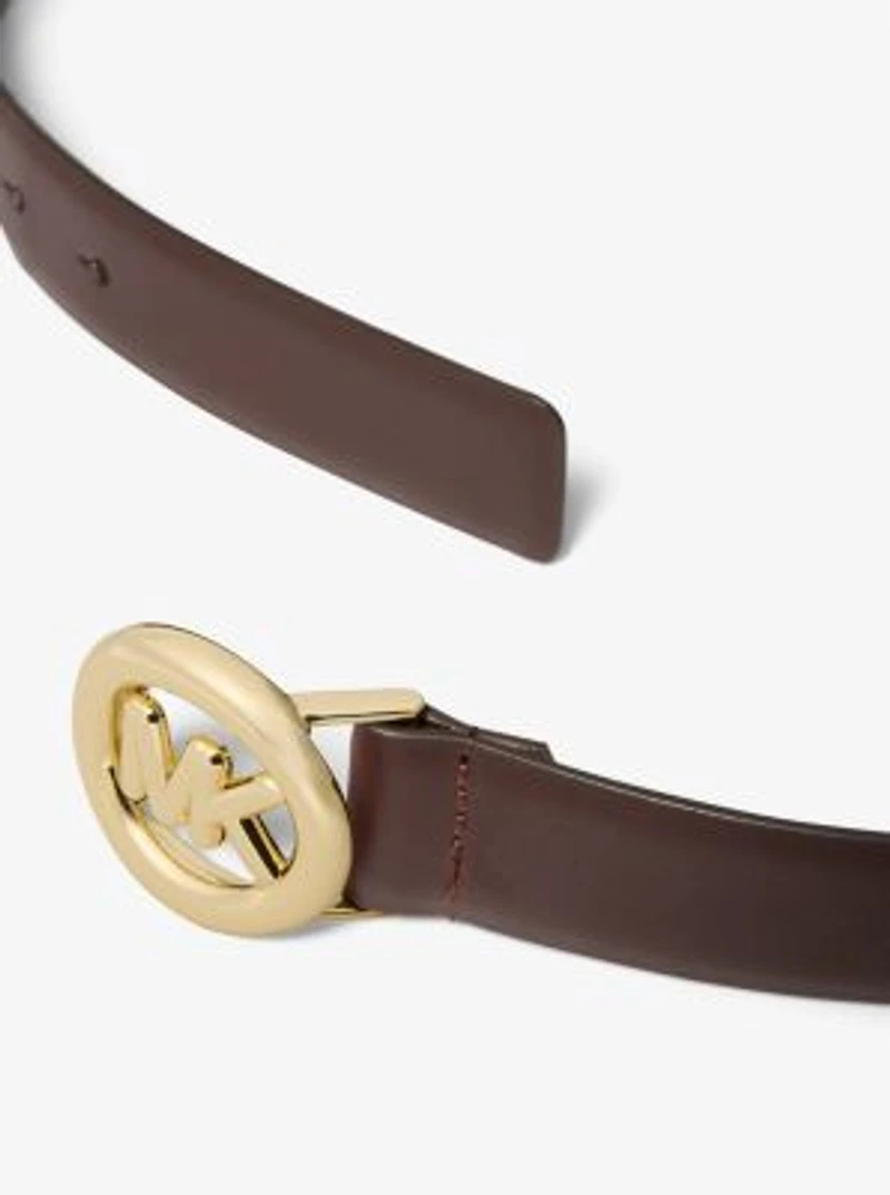 Logo Leather Belt