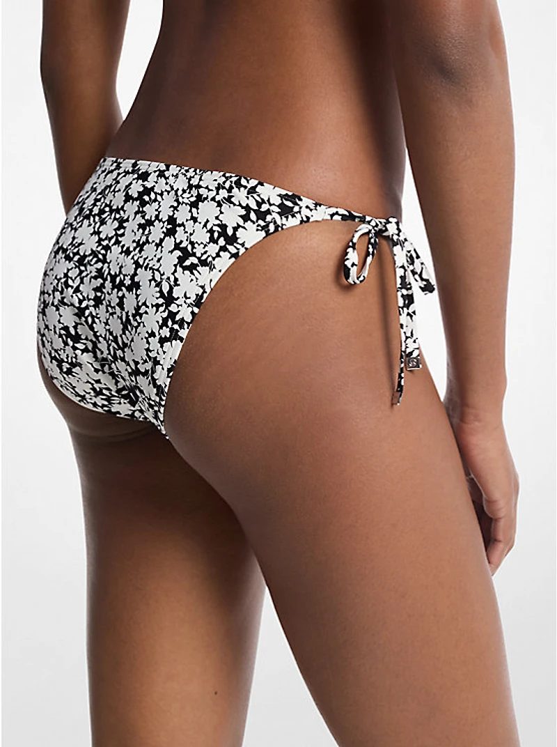 Floral Print Triangle Bikini Bottom