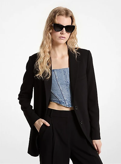 crêpe boyfriend Blazer