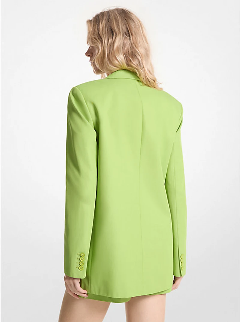 Cotton Blend Twill Blazer