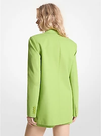 Cotton Blend Twill Blazer