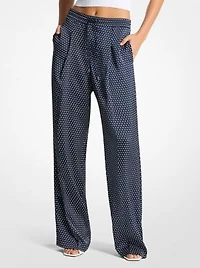 Polka Dot Satin Pants