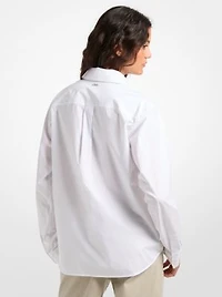 Cotton Poplin Boyfriend Shirt