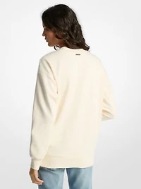 Graphic Logo Cotton Blend Sweatshirt