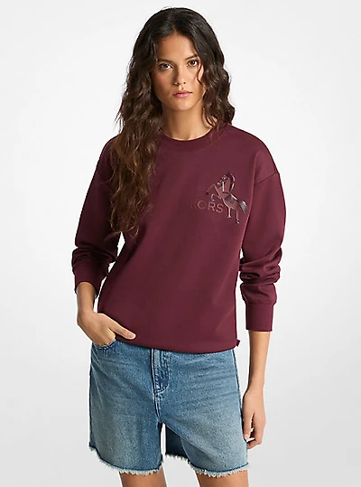 Graphic Logo Cotton Blend Sweatshirt