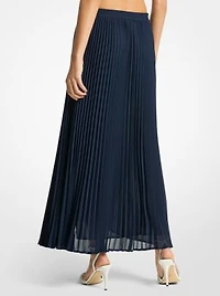 Pleated Georgette Skirt