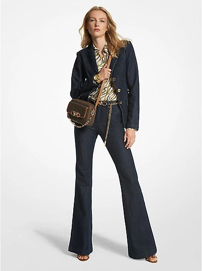 Stretch Denim Blazer