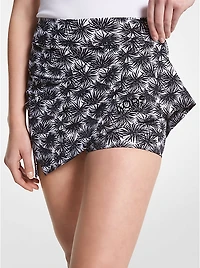 Golf Printed Stretch Knit Skort