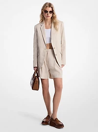 Linen and Cotton Twill Blazer