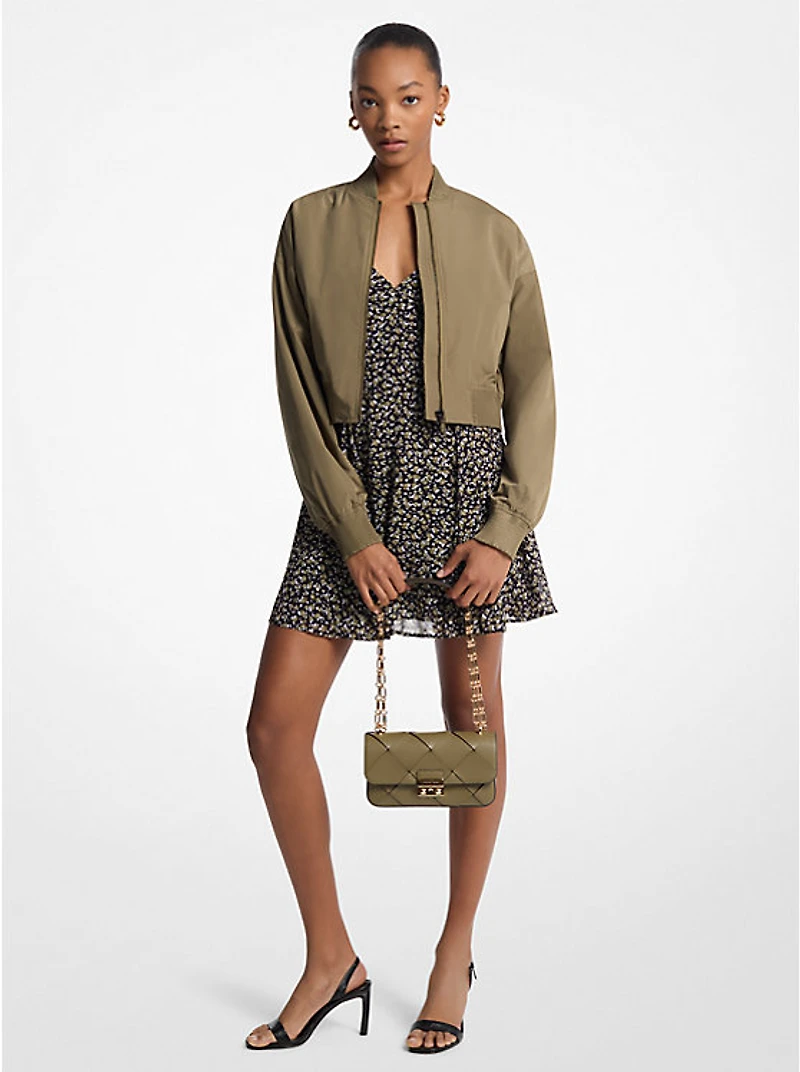 Cropped Bomber Jacket