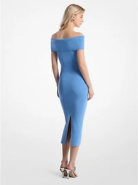 Stretch Knit Off-The-Shoulder Dress