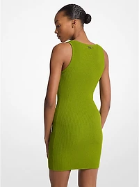Ribbed Stretch Viscose Tank Dress