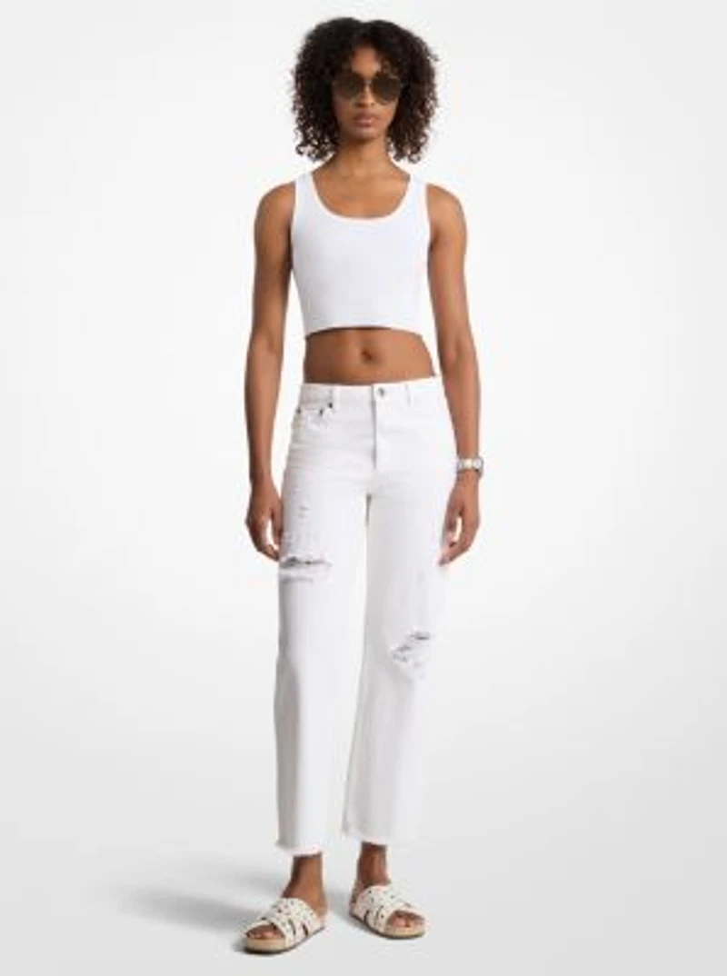 Distressed Denim Jeans