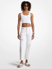 Distressed Denim Jeans