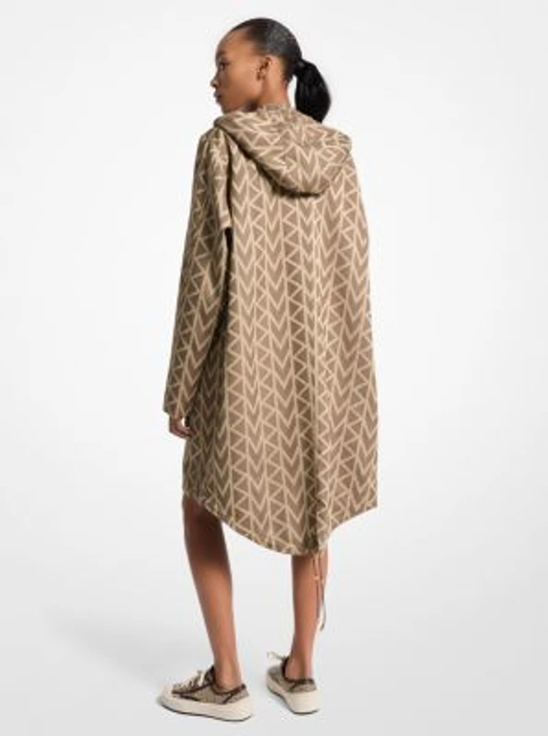 MK2000 Logo Jacquard Oversized Parka