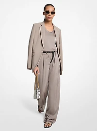 Drapey Satin Wide Leg Pants